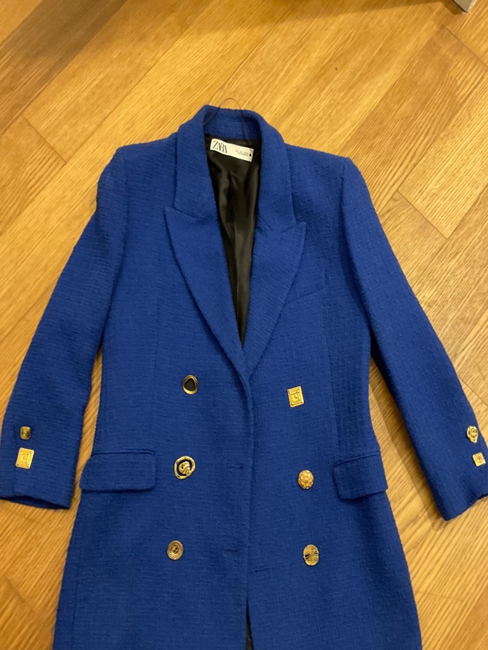 Zara tweed blue jacket